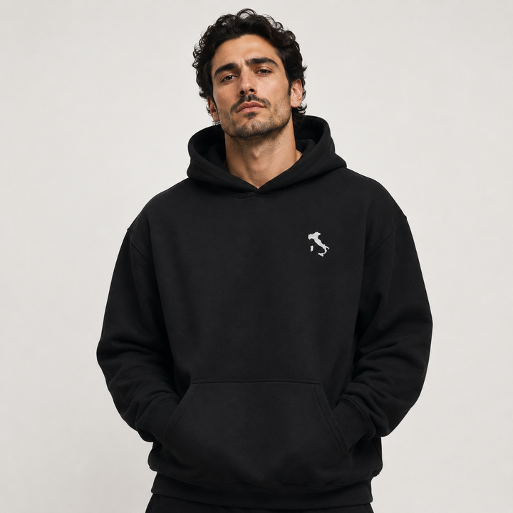 Italia Basic Embroidered Hoodie