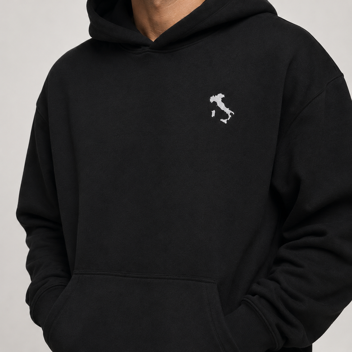 Italia Basic Embroidered Hoodie