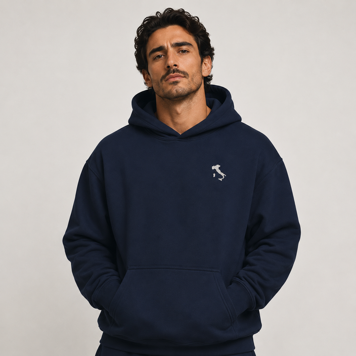 Italia Basic Embroidered Hoodie