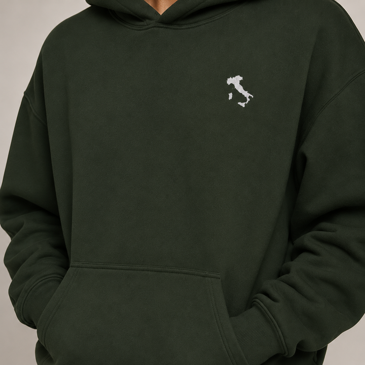 Italia Basic Embroidered Hoodie