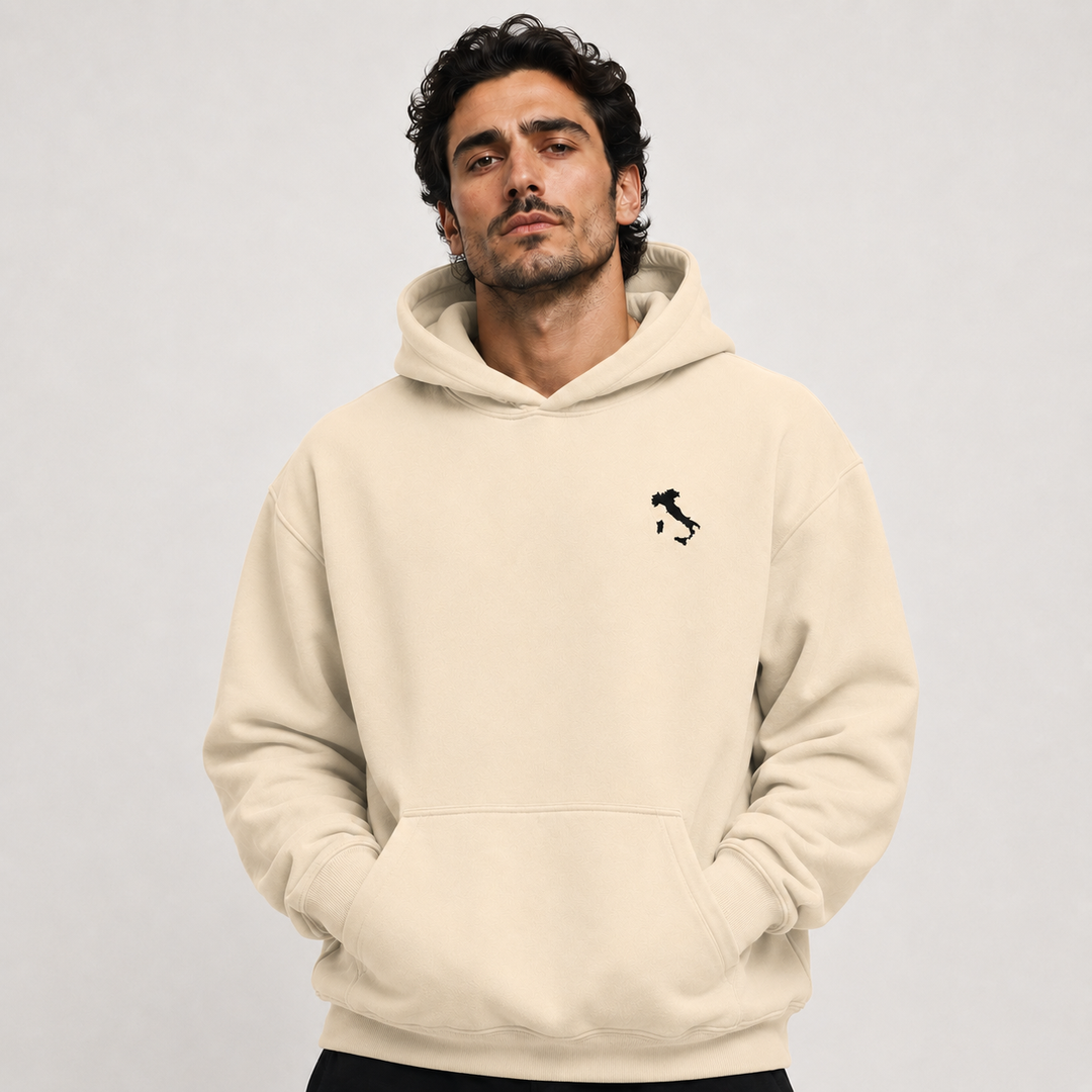 Italia Basic Embroidered Hoodie