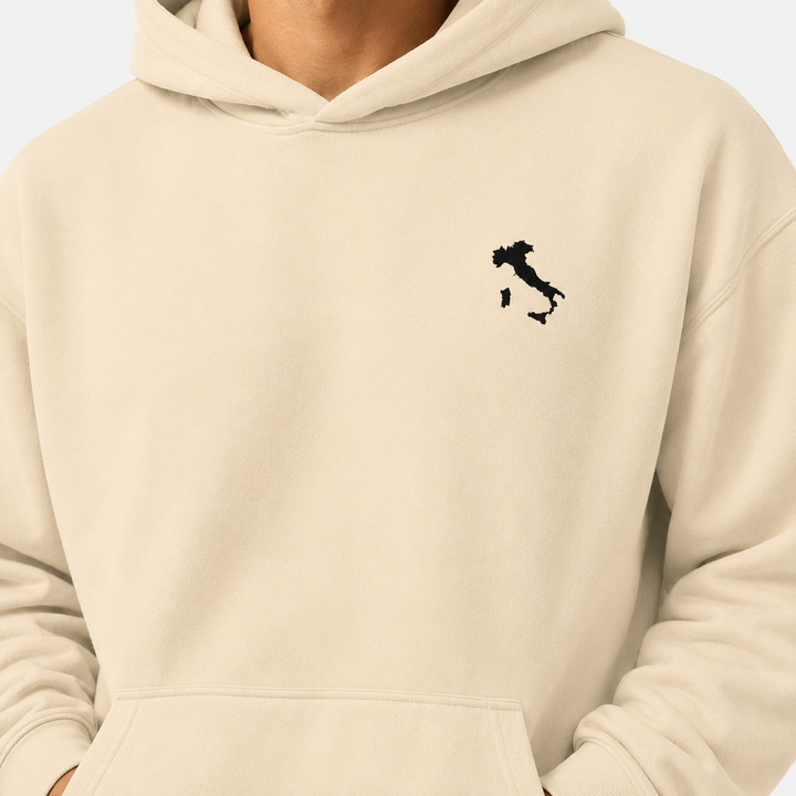 Italia Basic Embroidered Hoodie