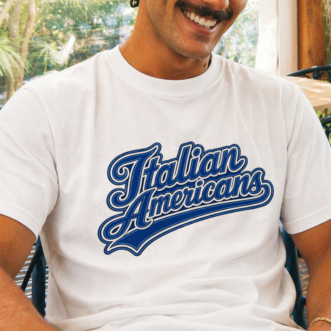 Italian Americans Baseball Tee