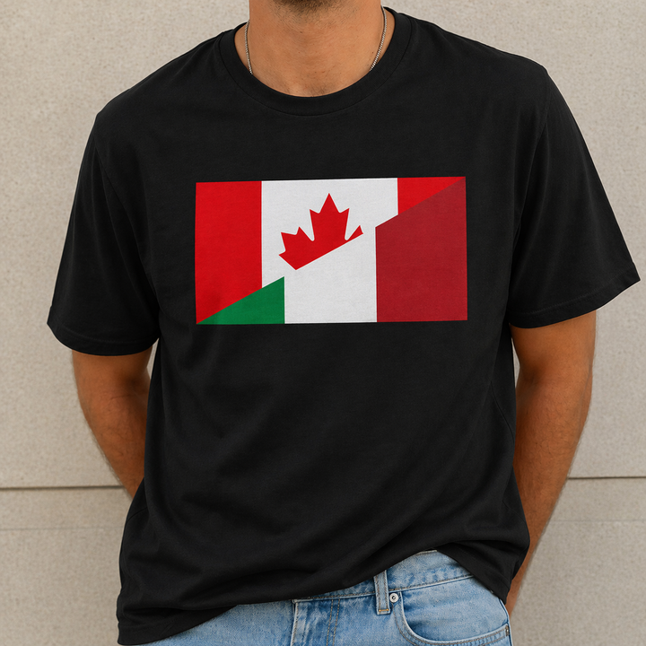 Italian-Canadian Flag Tee