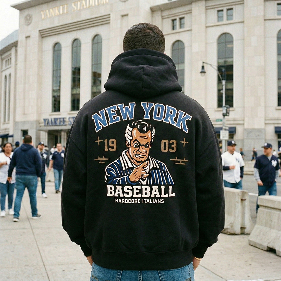 New York Baseball Italian Premium Hoodie
