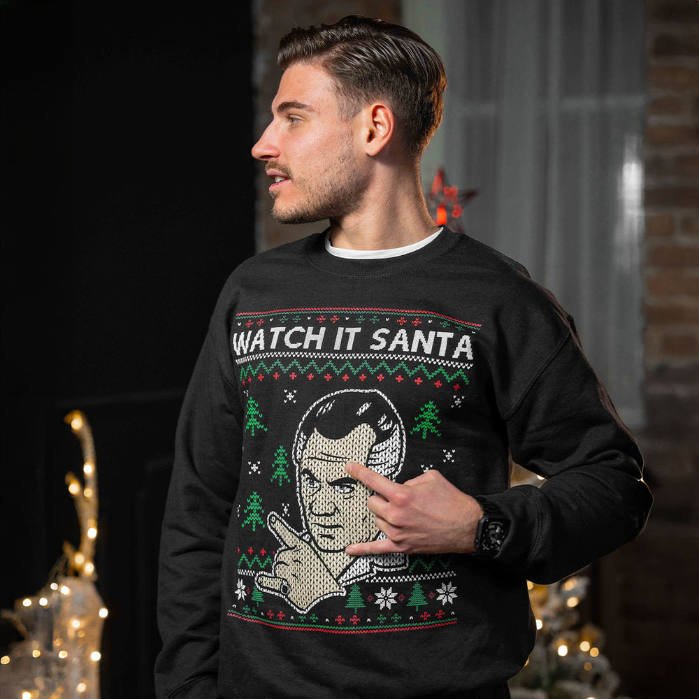 Watch It Santa Crewneck - Hardcore Italians