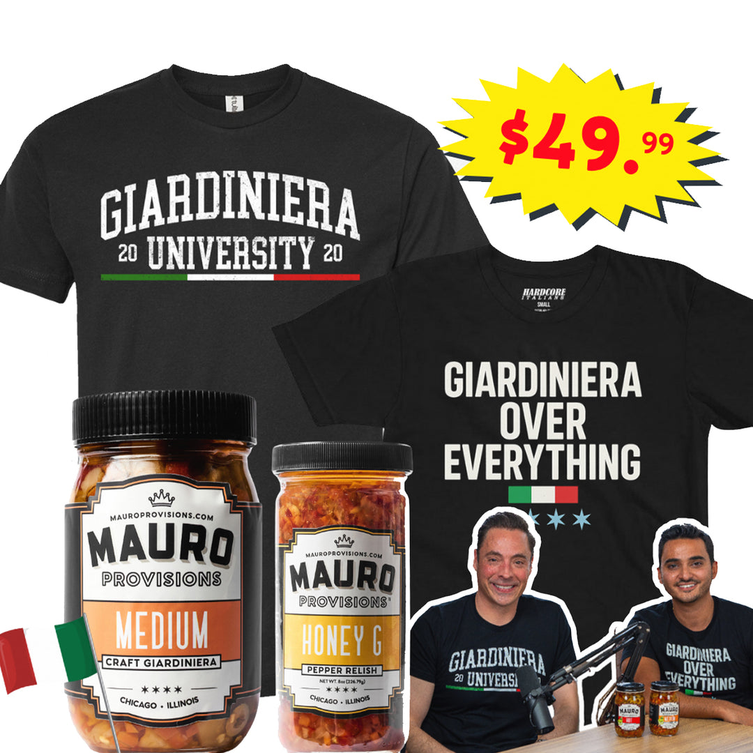 Ultimate Italian Giardiniera & T-Shirt Bundle