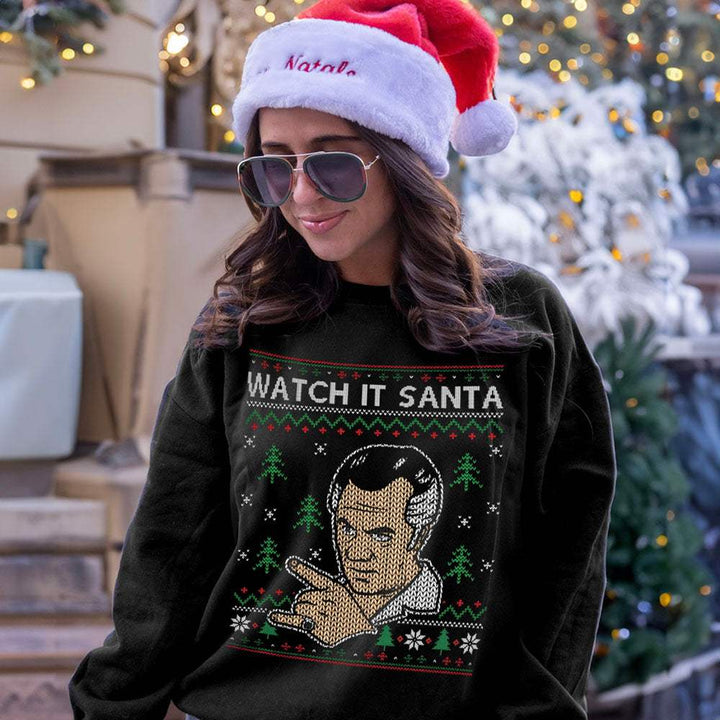 Watch It Santa Crewneck - Hardcore Italians